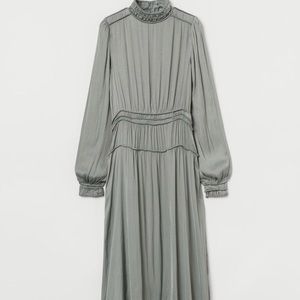 H&M long satin dress NWT.